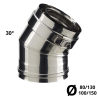Coude 30 ° PGI Poujoulat 80/130