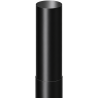 Tuyau ajustable 120 à 450 mm émaillé noir mat Deko bois Dinak