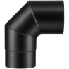 Coude à Segment 90° Noir Mat Acier 2 mm Poujoulat