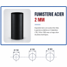 Coude à Segment 90° Noir Mat Acier 2 mm Poujoulat