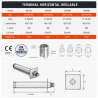 Terminal horizontal Réglable PGI Poujoulat diamètre 100 cm 80/130