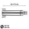 Terminal horizontal Réglable PGI Poujoulat diamètre 100 cm 80/130