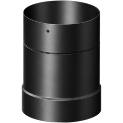 Adaptateur anti-bistre émaillé noir mat Deko bois Dinak