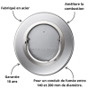 Stabilisateur / Modérator de tirage en acier pour conduit de fumée Thermador