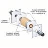 Kit de traversée de mur terminal horizontal 80 / 130 PGI Poujoulat 