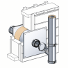 Kit de traversée de mur terminal horizontal 80 / 130 PGI Poujoulat 