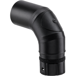 Coude à segments 90° + trappe de visite noir mat Acier 2 mm Poujoulat