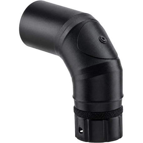 Coude à segments 90° + trappe de visite noir mat Acier 2 mm Poujoulat