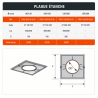 Plaque distance sécurité étanche (plafond) 80 / 130 PGI Poujoulat 
