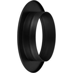 Rosace à sceller Noir Mat Acier 2 mm Poujoulat