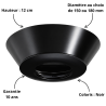 Finition plafond DECO+ pour conduit INOX-GALVA Hauteur 12 cm Poujoulat