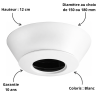 Finition plafond DECO+ pour conduit INOX-GALVA Hauteur 12 cm Poujoulat
