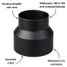 Réducteur 180 à 150 mm F-F émaillé noir mat Deko bois Dinak