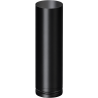 Tuyau droit 450 mm émaillé noir mat Deko bois Dinak