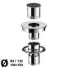 Kit d'adaptation KST 230 PGI 80 / 130 Poujoulat