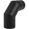 Coude 90° émaillé noir mat Edilinox