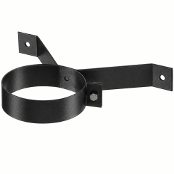 Collier mural (P9030) fumisterie conduit émaillée noir mat Poujoulat