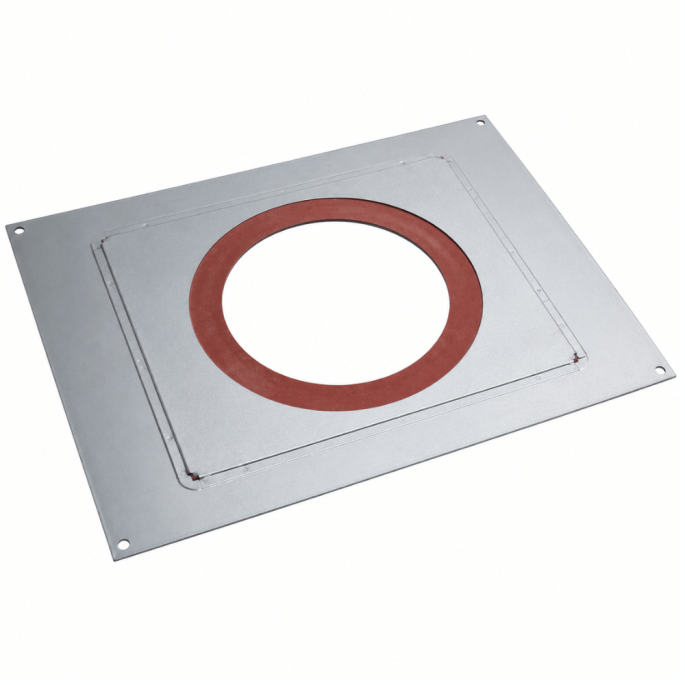 Plaque distance de sécurité étanche (rampant) 80 / 130 PGI Poujoulat 