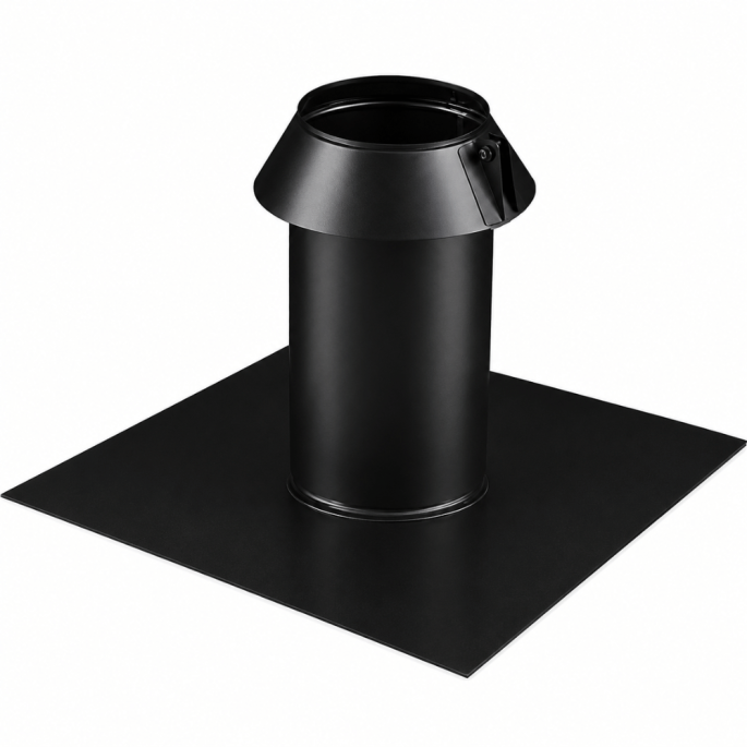 Solin toit plat peint noir Poujoulat 