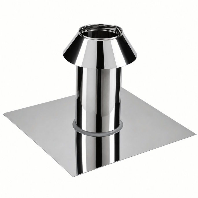 Solin inox plat PGI Poujoulat 100 cm 80 / 130