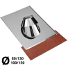 Solin inox tuile 30° à 45° PGI Poujoulat 80 / 130