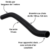 Flexible air noir le mètre Ø 80 / 100 / 125 mm Poujoulat