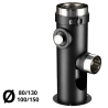 Support au sol réglable grand modèle de 25 à 40 cm PGI 80 / 130 Poujoulat