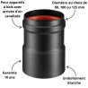 Adaptateur air étanche à membrane conduit Flexible Efficience Poujoulat