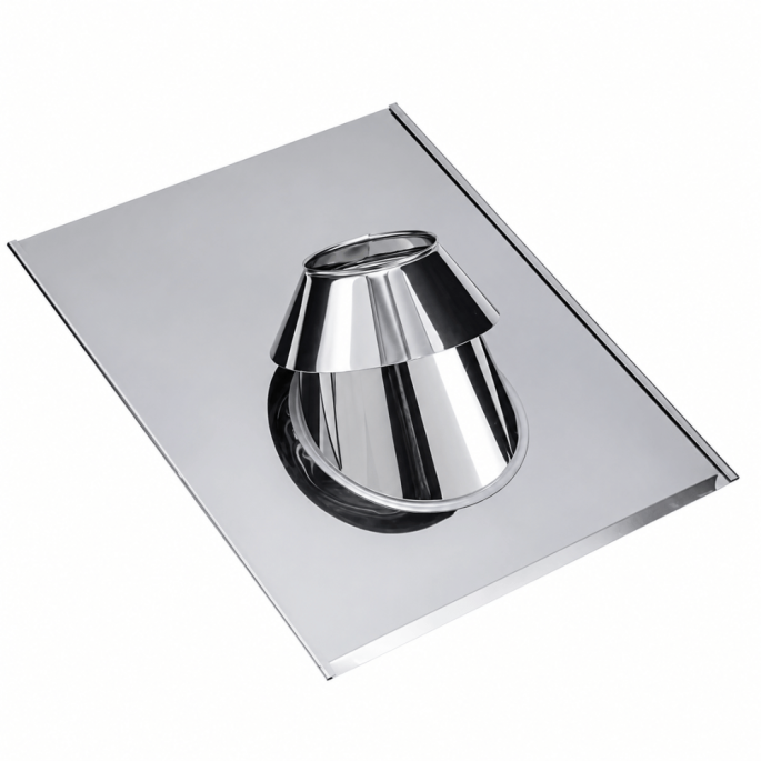 Solin inox ardoise 30° à 45° PGI Poujoulat 100 cm 80 / 130