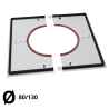 Plaque distance sécurité étanche pour pack échangeur PGI 80/130 Poujoulat