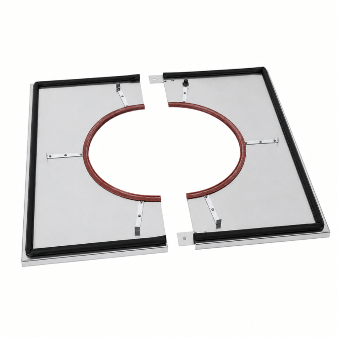 Plaque distance sécurité étanche pour pack échangeur PGI 80/130 Poujoulat