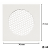 Grille 70 x 70 murale PGI Poujoulat 