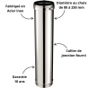 Élément droit 100 cm Poujoulat Tubaginox