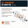 Kit de traversée de mur conduit extérieur 80 / 130 PGI Poujoulat 