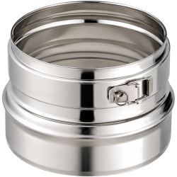Réduction de deux conduits simple paroi inox Gamme Kitinox Poujoulat