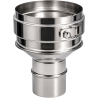 Réduction de deux conduits simple paroi inox Gamme Kitinox Poujoulat