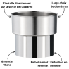 Réduction en inox SOI Poujoulat