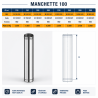 Manchettes Poujoulat 95 cm Poujoulat Kitinox