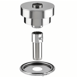 Kit d'adaptation pour conduit de fumée isolé Sortie de toit tradinov D 230 Inox Galva