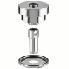 Kit d'adaptation pour conduit de fumée isolé Sortie de toit tradinov D 230 Inox Galva