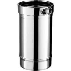 Élément droit 25 cm Poujoulat Tubaginox