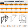 Support de conduit pour conduit cylindrique SMI TUBOVALE Poujoulat