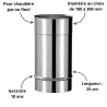 Tuyau inox 25 cm Soi Poujoulat