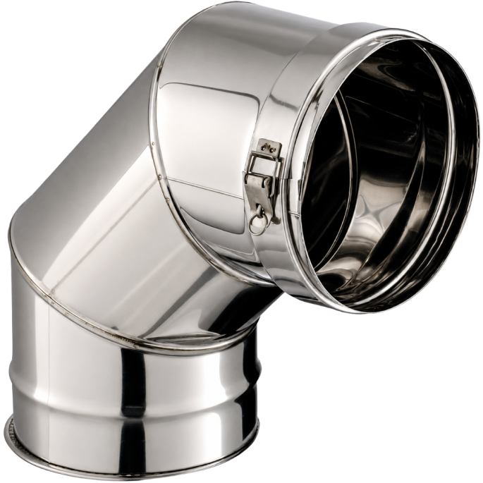 Coude 90° Poujoulat Tubaginox