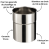 Adaptateur simple paroi inox F/F Soi Poujoulat