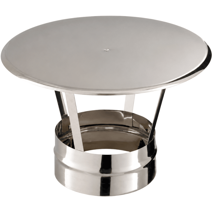 Chapeau pare-pluie simple finition Poujoulat Tubaginox