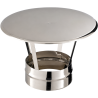 Chapeau pare-pluie simple finition Poujoulat Tubaginox