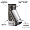 Té 135° Condensor Poujoulat