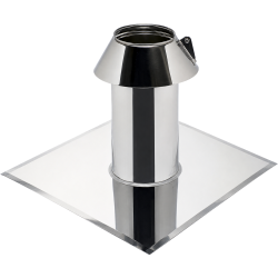 Solin Inox toit plat avec collerette Poujoulat Condensor Solin Inox toit plat avec collerette Poujoulat Condensor