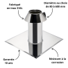 Solin Inox toit plat avec collerette Poujoulat Condensor